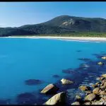 Stunning clear blue waters, pristine sandy beaches, and lush green hills featured on Go West Tours’ 1 Day Wilsons Promontory Tour.