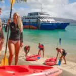 kanoes at Fitzroy island